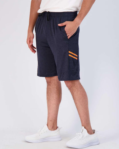 Real Essentials Men’s 5 Pack: 9" Dry-Fit Shorts – Athletic Gym, Workout, Basketball, Running, Casual Lounge Active Pockets, Set 6, L