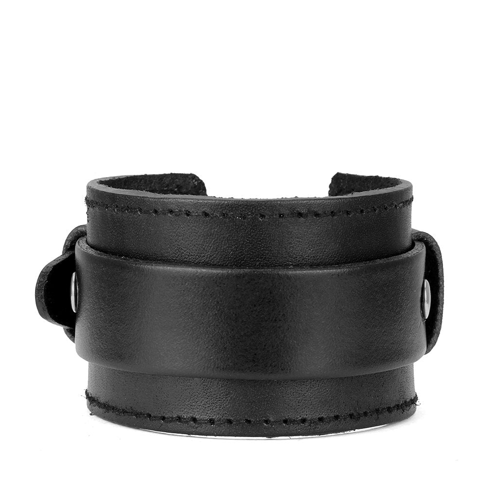 Bjesinmo Punk Leather Bracelet for Men Leather Wristband Handmade Wide Cuff Bangle Braided Jewelry Adjustable - Gifts