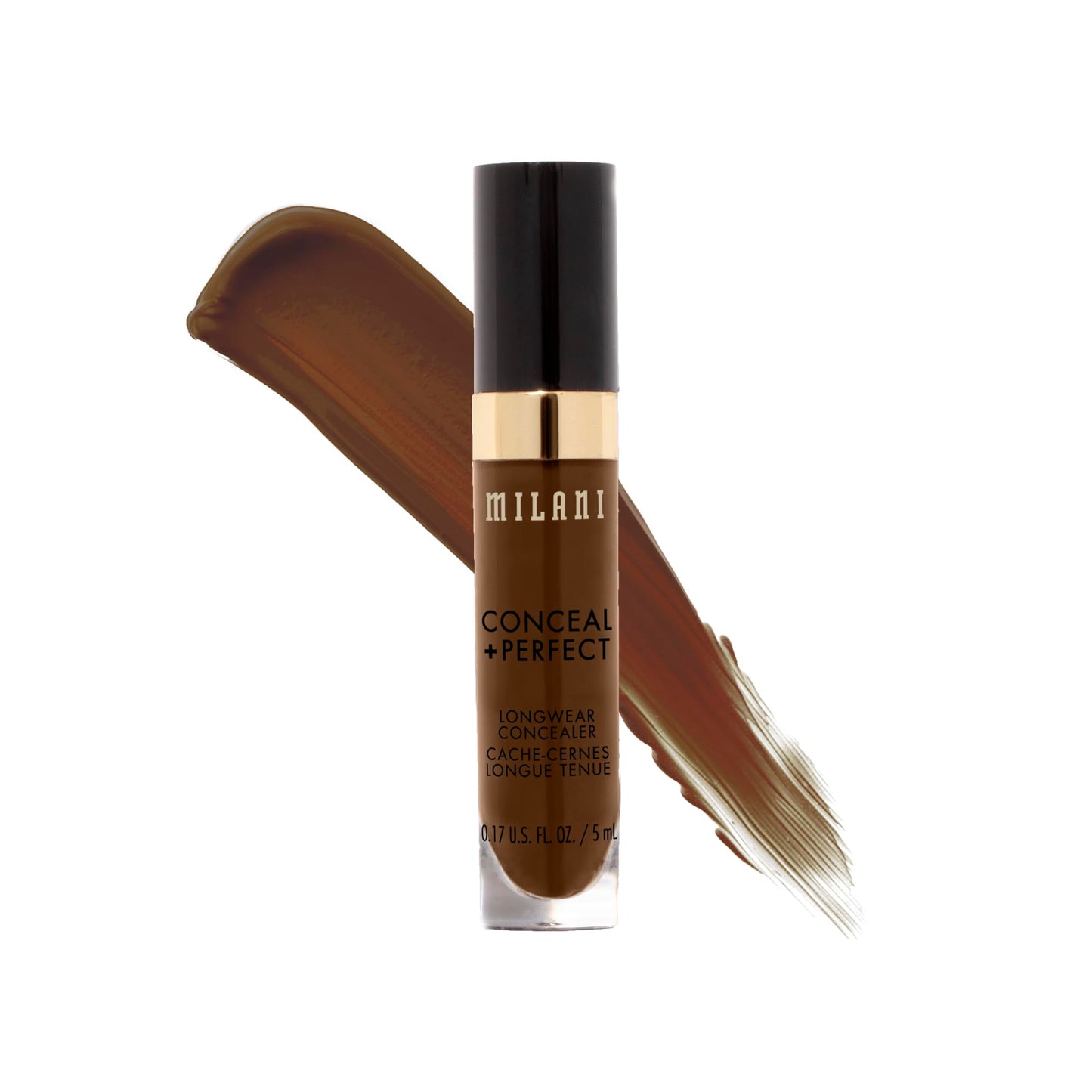 Milani Conceal + Perfect Longwear Concealer Full Coverage Infused with Hyaluronic Acid & Vitamin E, Cover Dark Circles, Blemishes & Skin Imperfections for Long-Lasting Wear - Light Nude