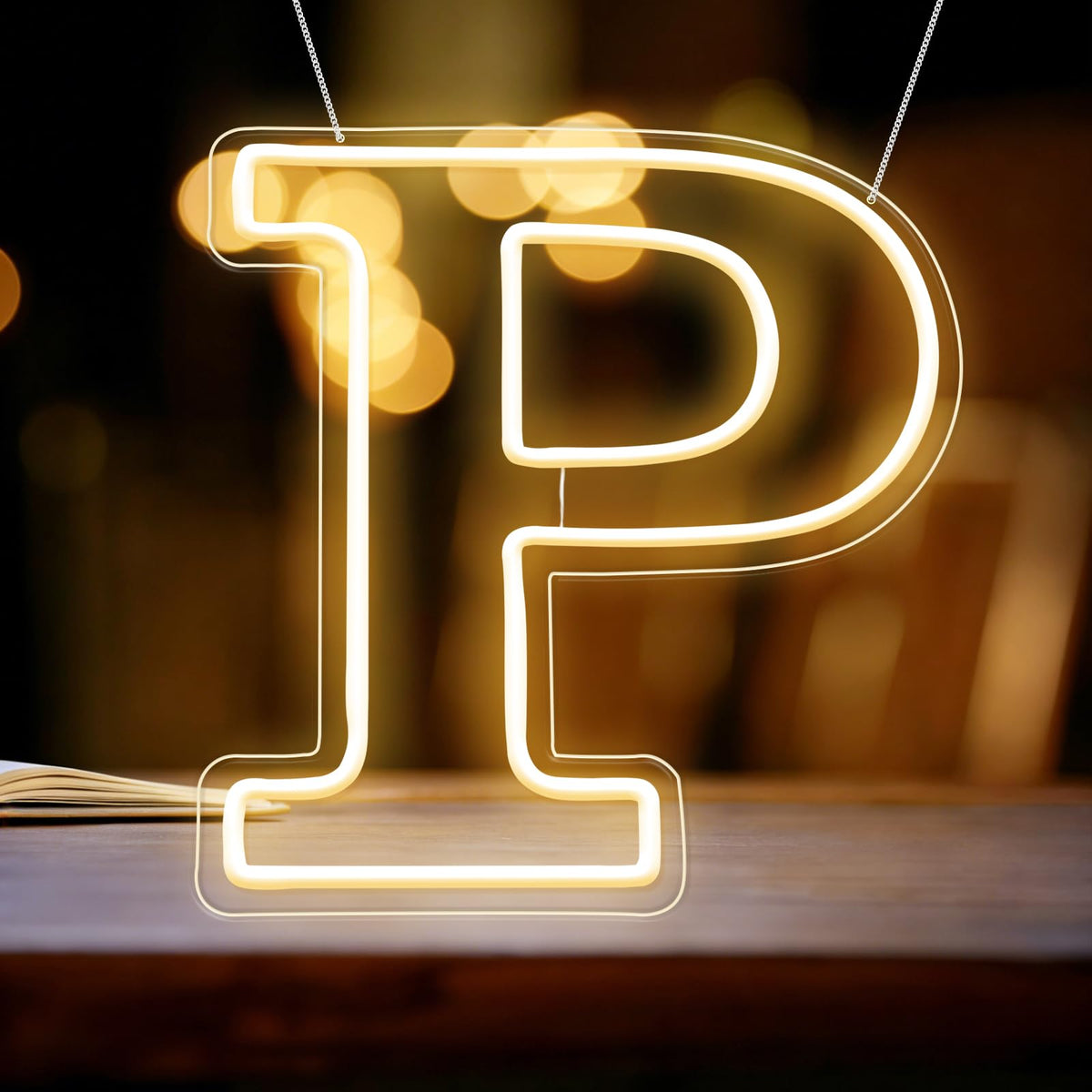 RumonZS Light Up Letters P LED Letters Lights Neon Sign 26 Alphabet 11.4"Decorative Lighted Alphabet for Wedding Party Birthday Bar Christmas Home Decor Letter Lights (Warm White)