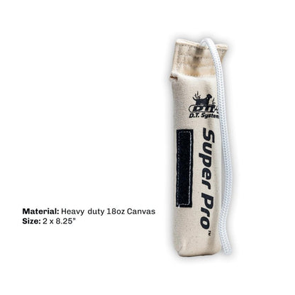 D.T. Systems Canvas Dog Training Dummy, Natural Canvas, Small, 2-Inch by 9-Inch, White (84100)