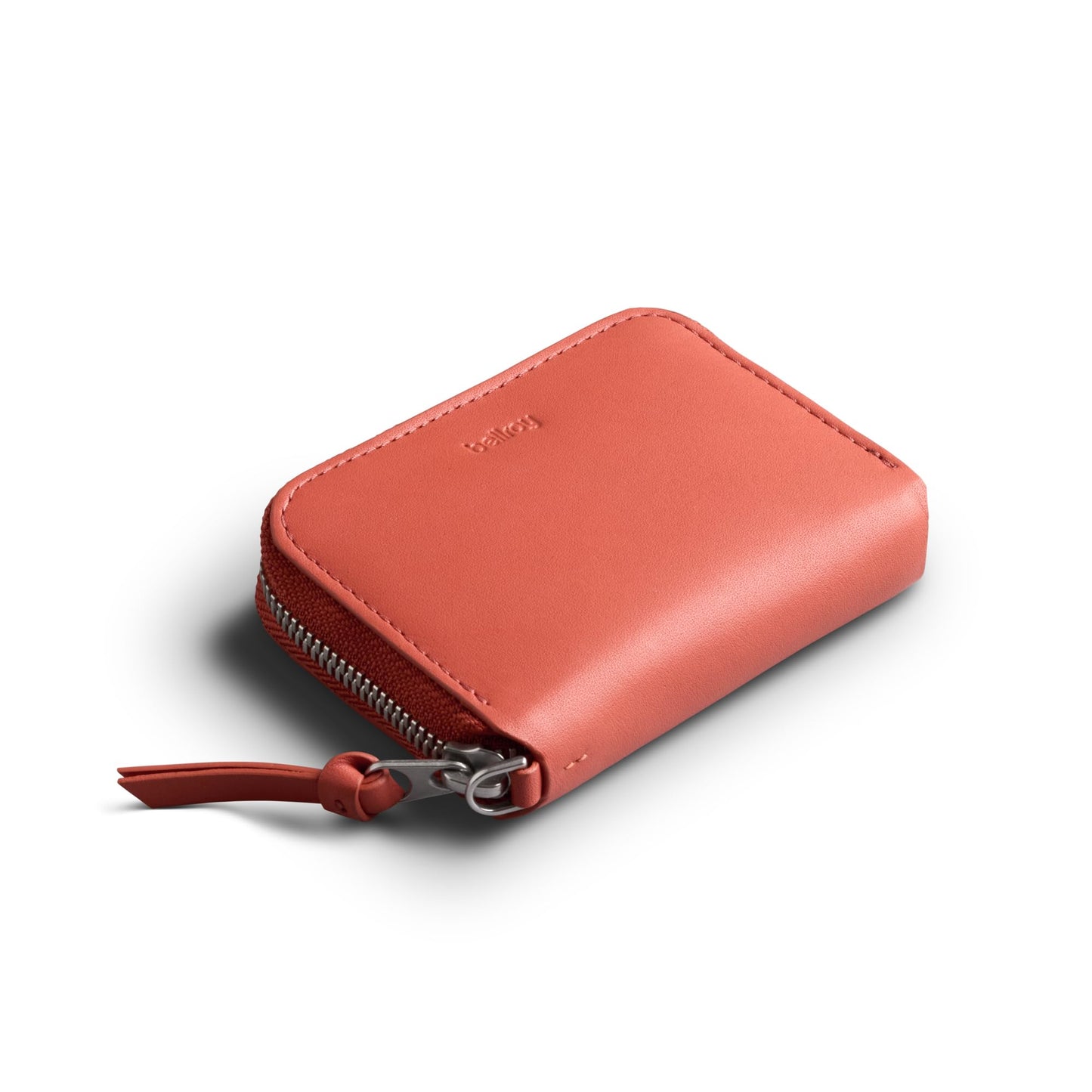 Bellroy Folio Piccolo (small leather zip wallet for men and women, with storage for cards, coins and keys) - BloodOrange