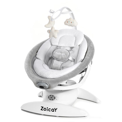 Baby Swing, 3-in-1 Baby Swings for Infants with Motion Detection & Vibration Comfort, 360° Rotating Electric Baby Swings with 5 Speeds & 3 Swing Modes, Infant Swing for Baby with 12 Preset Melodies