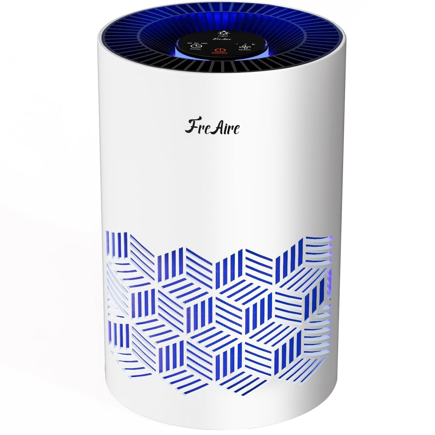 FreAire Air Purifiers for Bedroom Covers Up to 1086 Ft², Air Purifiers for Home, HEPA Air Purifier with Lights, Air Purifier Removes Dust Smoke Pollen Dander Smell, for Home/Pets/Bedroom (Black)