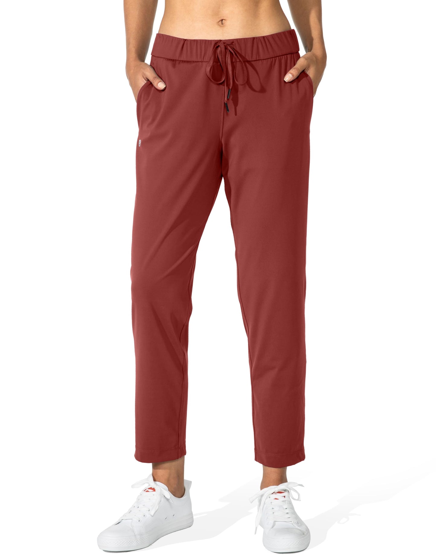 G Gradual Women's Pants with Deep Pockets 7/8 Stretch Sweatpants for Women Athletic, Golf, Lounge, Work (Savannah, X-Small)
