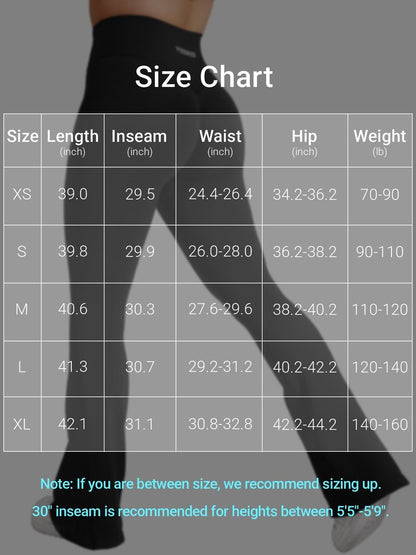 YEOREO Boost Workout Mini Flare Leggings for Women Hidden Scrunch High Waisted Seamless Gym Leggings Brinklie 30" Yoga Pants Black