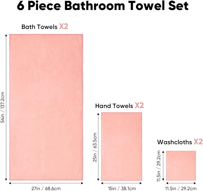 Orighty 6-Piece Towel Set