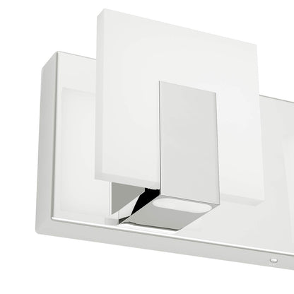 Aipsun 6 Lights Dimmable Modern LED Bathroom Vanity Light Acrylic Stainless Steel Chrome Up and Down Bathroom Wall Light Over Mirror(White Light 6000K)