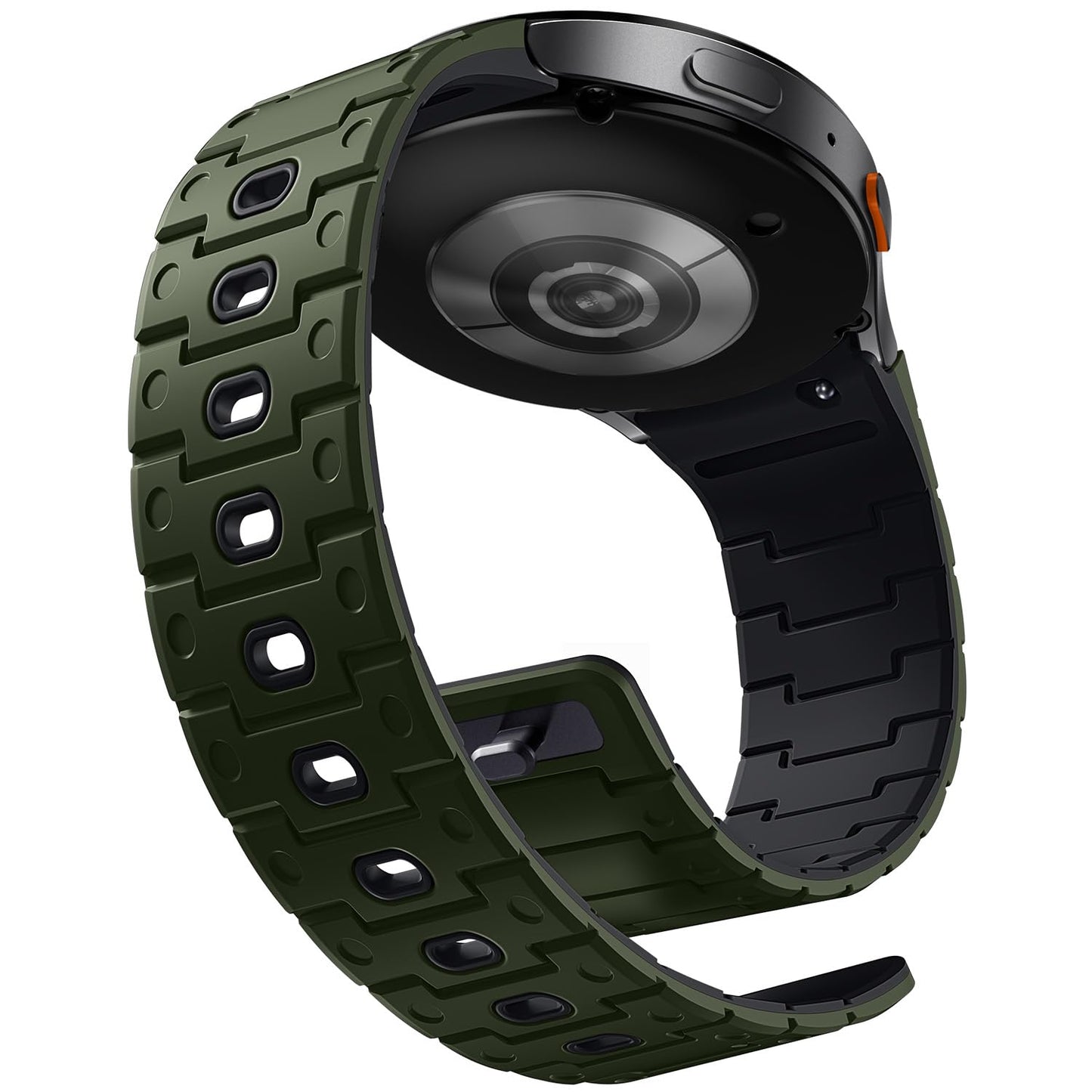Bandletic Silicone Magnetic Band Compatible with Samsung Galaxy Watch 7 6 5 4 FE 40mm 44mm/Watch 6 4 Classic 43mm 47mm 42mm 46mm/Watch 5 Pro 45mm, 20mm No Gap Soft Sport Strap for Men Women