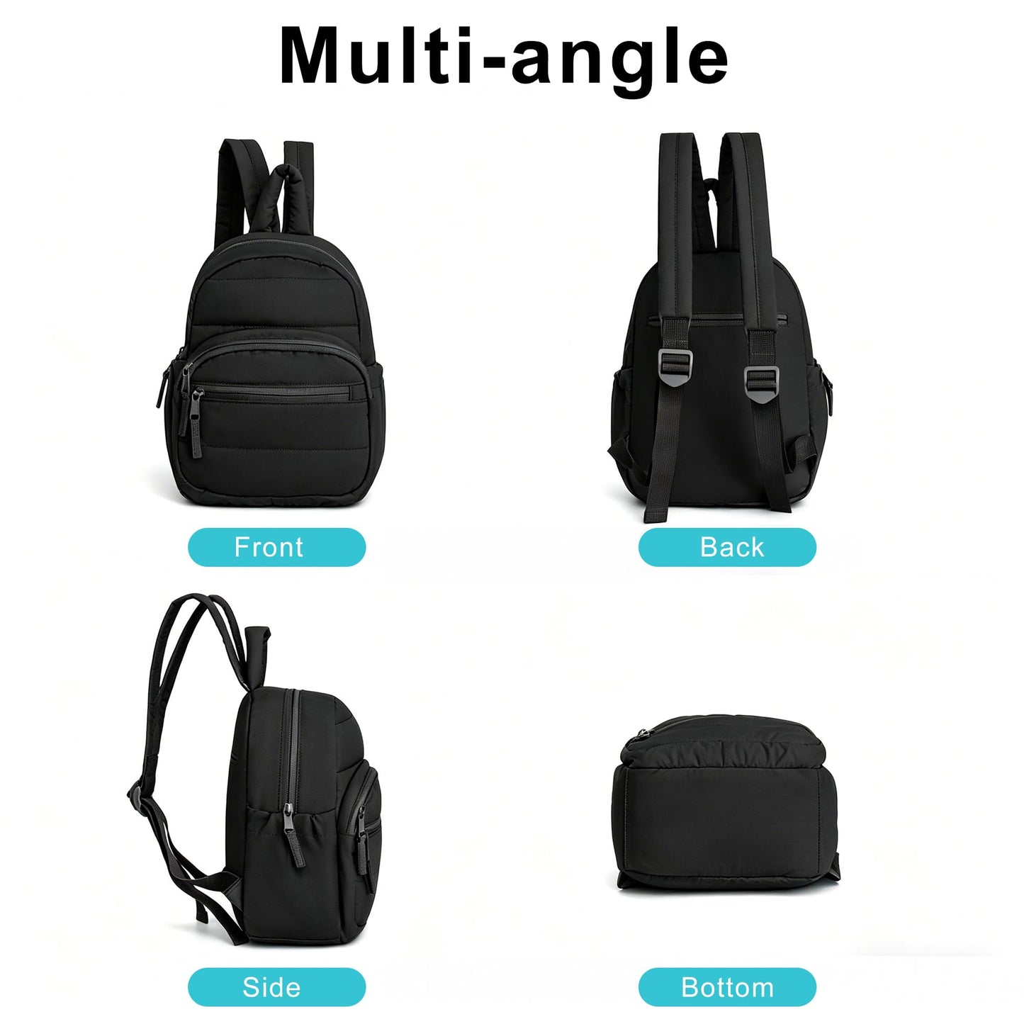 G.Z.LANKIN Lightweight Mini Backpack for Women,Taslan Durable Daypack,Casual Travel Backpack with Adjustable Straps for Daily,Travel