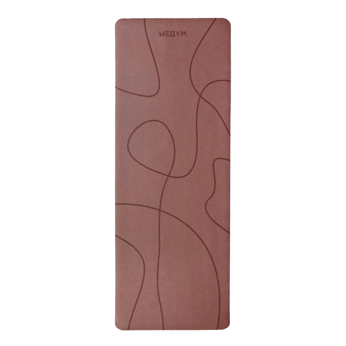 WeGym Yoga Mat, 4mm Cushioned Exercise Mat for Yoga, Pilates, Home Workouts - Anti Slip Polyurethane Suede Yoga Mat with Carrying Strap