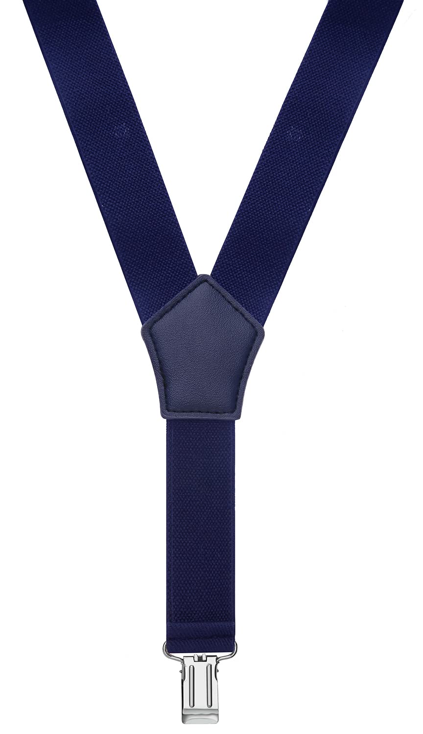 WDSKY Boys' Suspenders and Bow Tie Set Y Shape Adjustable Elastic 40 Inches Navy Blue