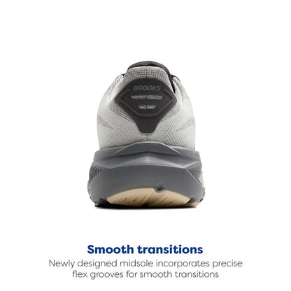 Brooks Men’s Ghost 17 Neutral Running Shoe - Vaporous Grey/Primer/Sand - 7.5 Medium