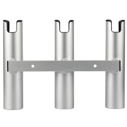 Marinebaby Fishing Boat Rod Holder Aluminum,3 Link Tube Aluminum Rod Rack, Suit Boats & Yacht