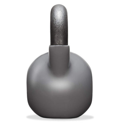 Philosophy Gym Vinyl Coated Cast Iron Kettlebell Weight 50 lbs - Black