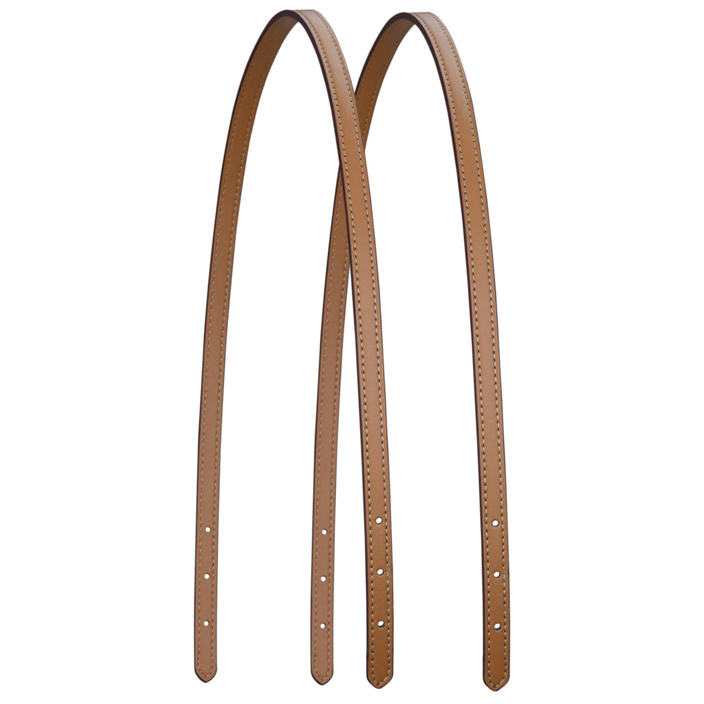 ALLZEDREAM Microfiber Leather Purse Strap Replacement Tote Bag Handbag Shoulder Handles 2 Pcs, Khaki, 1.8cm