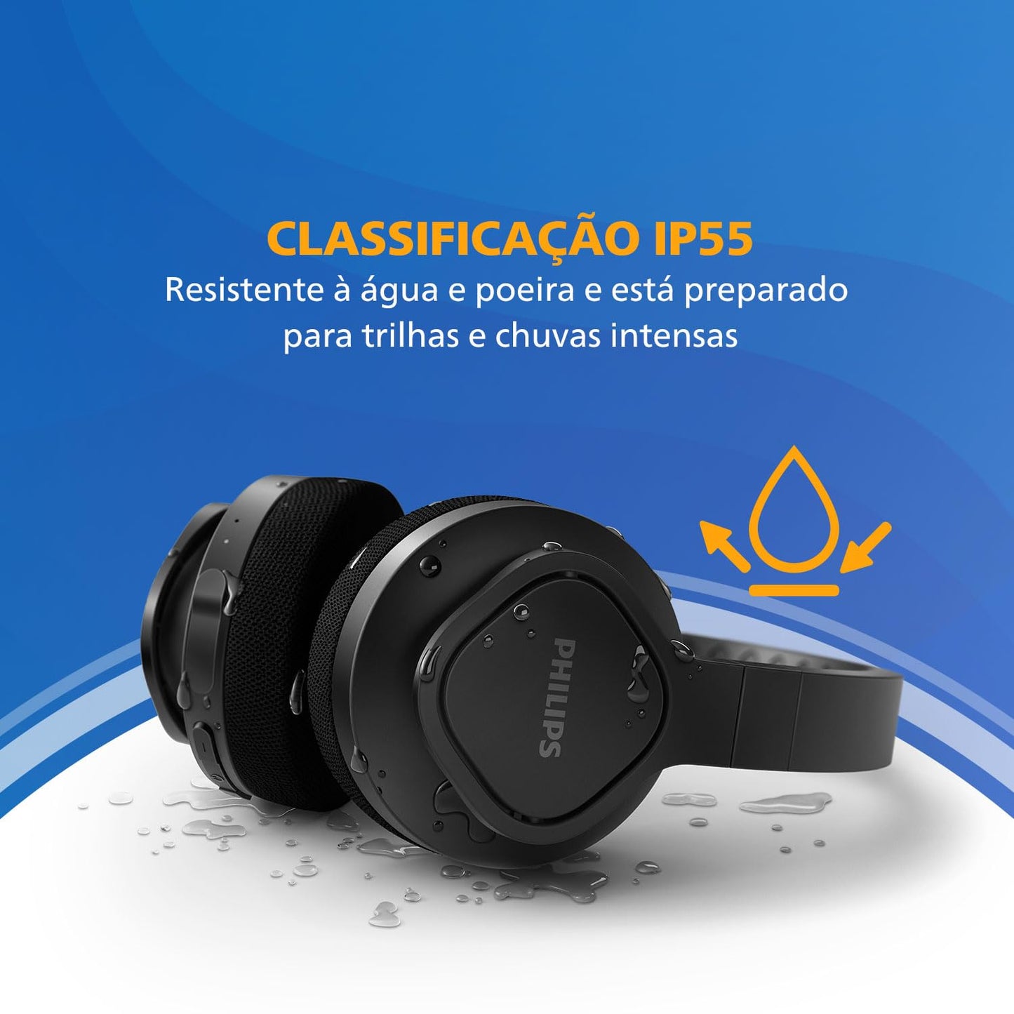PHILIPS Headphones/Headset Wired & Wireless Head-Band Sports USB, W128299144 (Wireless Head-Band Sports USB Type-C Bluetooth Black)