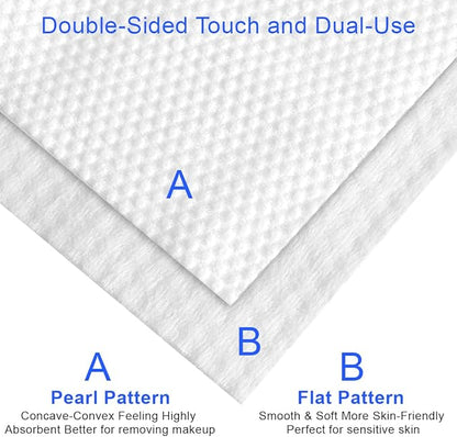Facial Towels 2 pack Soft Dry Wipes Disposable Face Towel Cotton Tissue 20x20cm