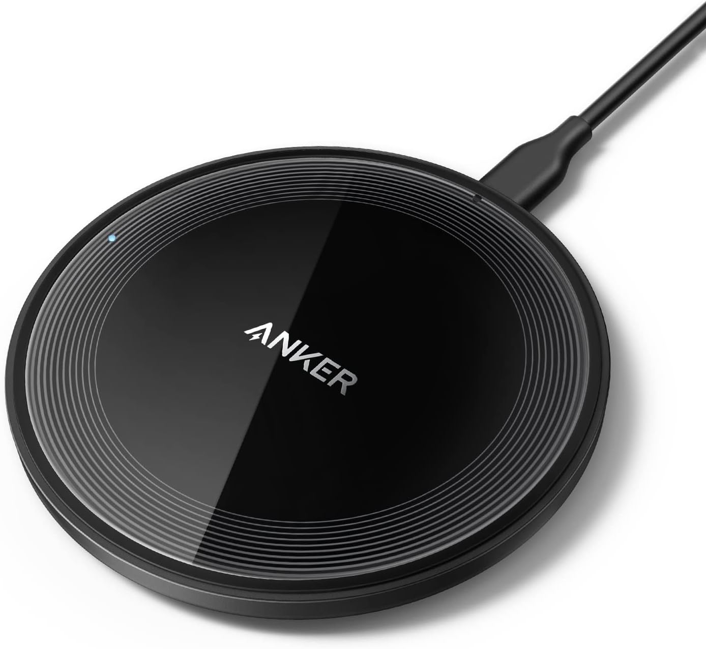 Anker 315 Wireless Charger (Pad), 10W Max Fast Charging - Compatible with iPhone 15/14/13 Series, Samsung S22, AirPods, Samsung Buds, Google Buds, and More - Wall Charger Not Included