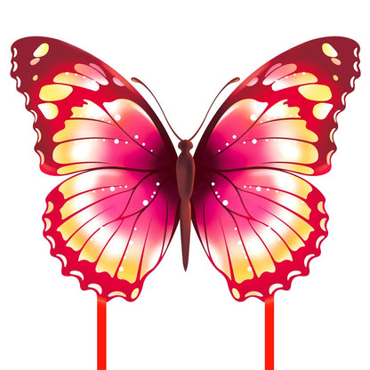 Mint's Colorful Life Butterfly Kite for Kids & Adults Easy to Fly, Large Single Line Kites with 300ft String Kite Handle (Pink)