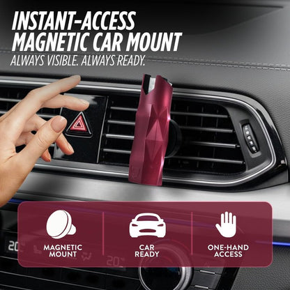 Self Defense Pepper Spray with Magnetic Car Mount for Instant Access, OC Spray for Women, Men, 16' Range, UV Dye, Stick with Me by Guard Dog Security