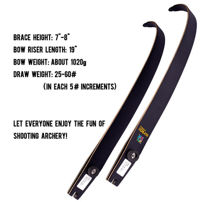 New Sanlida Hermit X8 Standard ILF Takedown Hunting Recurve Bow for Adults and Hunters, 62 Inch Wooden Recurve Bows Package for Outdoor, Hunting and Practice 25-60Lbs RH Only (30Lbs)