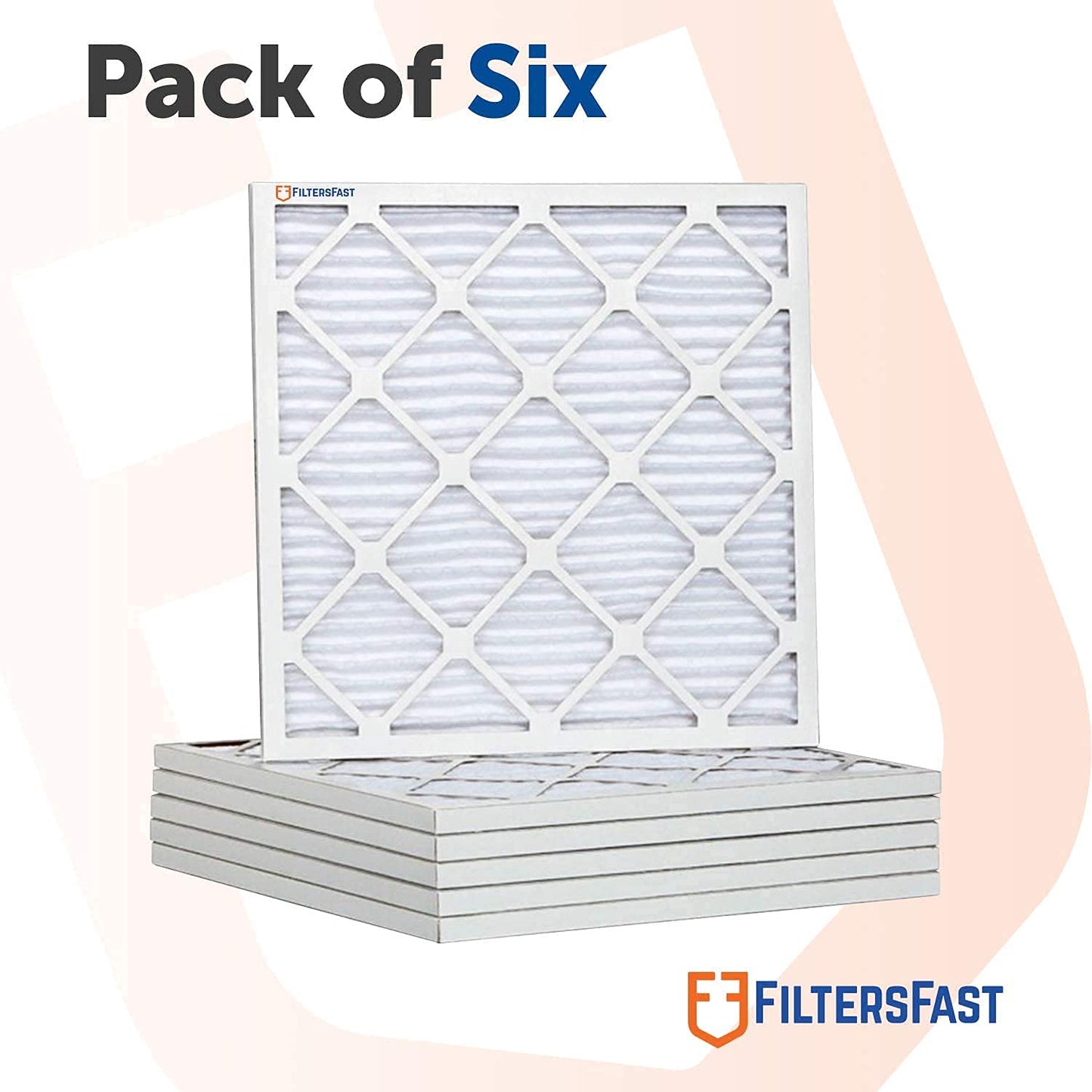 Filters Fast 30x30x1 Air Filter MERV 11, 1" AC Furnace Air Filters, Made in the USA, Actual Size: 29.5"x29.5"x0.75, 6 Pack