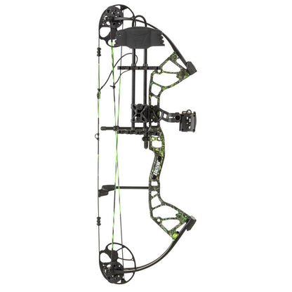 Bear Archery Royale RTH Compound Bow, Ready-to-Hunt Package, Right Handed Archers, 27" Bow, Adjustable Draw Weight 5-50lbs, Adjustable Draw Length 12"-27", Toxic