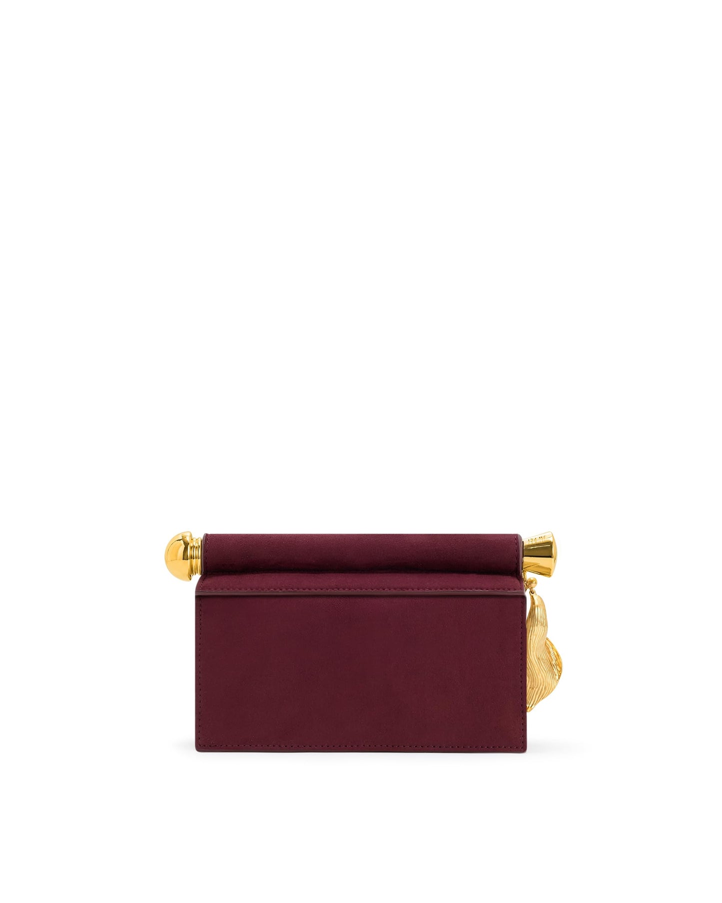 JW PEI Women's Holly Faux Suede Metal Pendant Embellished Clutch - Reddish Brown