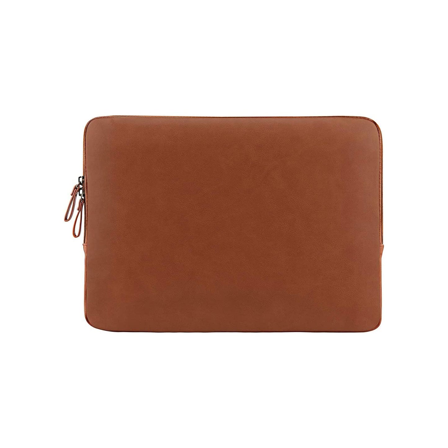 MOSISO Laptop Sleeve Bag 13.3 inch Compatible with MacBook Air/Pro, 13-13.3 inch Notebook, Compatible with MacBook Pro 14 2026-2021 M5 M4 M3 M2 M1, PU Leather Padded Bag Waterproof Case, Brown