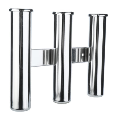 NovelBee 3 Tube Boat Fishing Rod Holder,316 Stainless Steel Fishing Rod Rack for Marine Boat Yacht