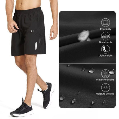 NORTHYARD Men's Athletic Running Shorts Gym Workout 7"/9"/5" Quick Dry Lightweight Sports Basketball Tennis 3 Zipper Pockets Black S