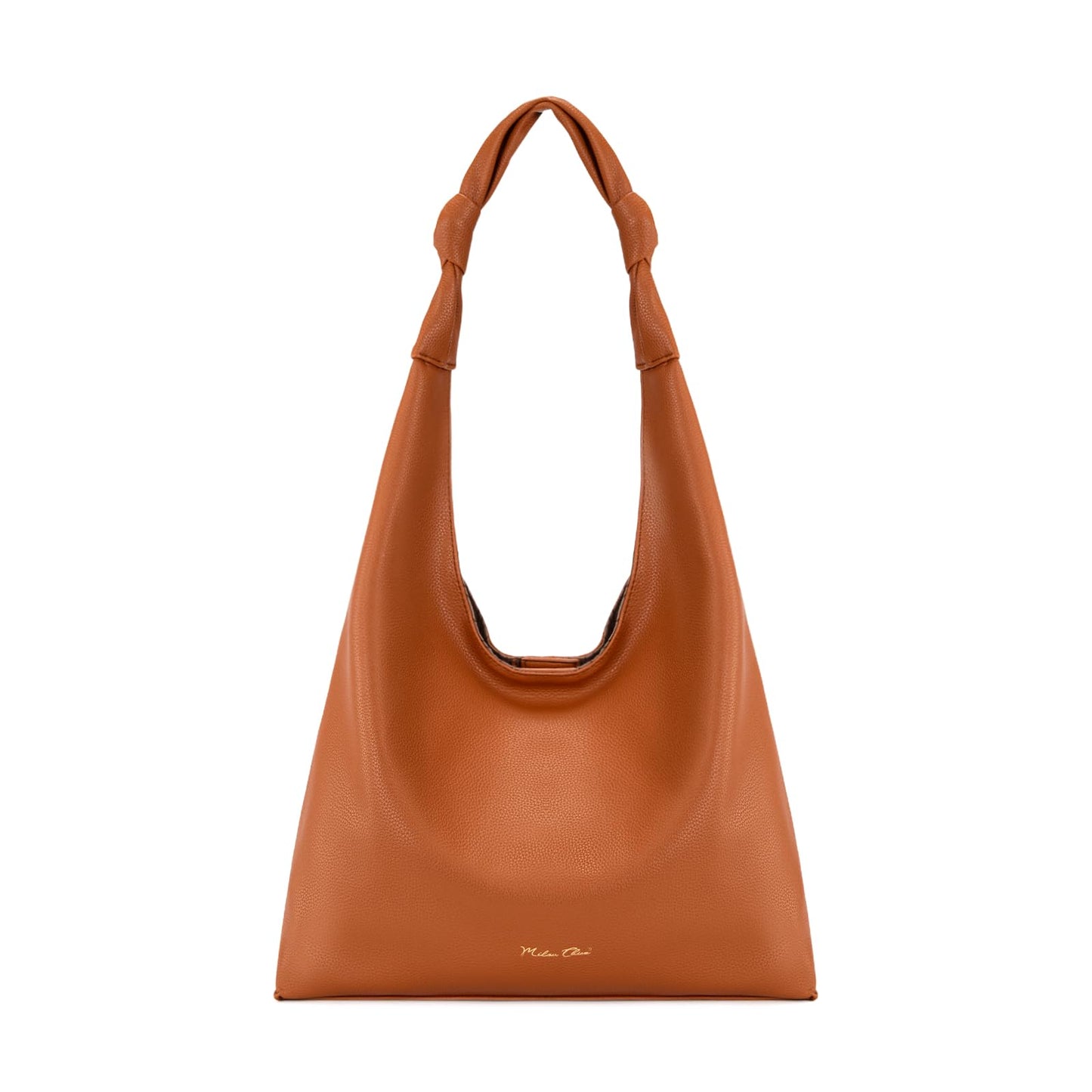 Milan Chiva Hobo Bag for Women, Shoulder Tote Purse, Casual Top Handle Handbag MC-644BR