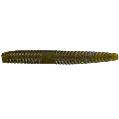 Yamamoto 3'' FAT SENKO GREEN PUMPKIN W/ GREEN & PURPLE FLAKE (10 PACK)