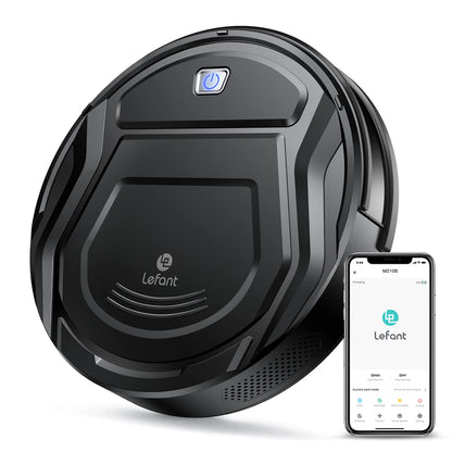 Lefant M210 Pro Robot Vacuum, Slim Quiet, 3 Adjustable Suction Levels, 6 Modes, Robot Vacuum Cleaner for Pet Hair, Hard Floors & Low Carpets, Self-Charging, WiFi/App/Alexa Control, Gray