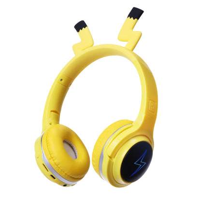 YLFASHION Wireless Kids Headphones with 7-Color LED Lights, 85dB Safe Volume & 40H Playtime – Ultra-Soft Over-Ear for School Travel