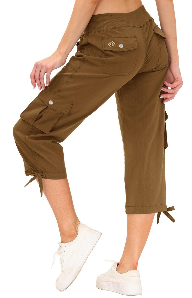 Womens Hiking Cargo Shorts Dry Fit Stretch Athletic Shorts with Pockets XX-Large