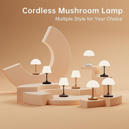 Table Lamp Cordless Lamp,Outdoor Waterproof Shower Lamp,5000mAh Rechargeble Battery Operated Lamps Dimmable Touch Desk Lamps,LED Night Light for Bathroom Patio Camping Restaurant Home
