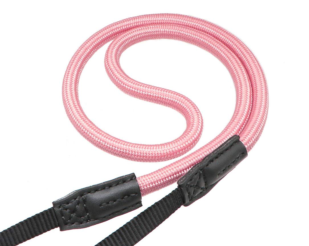 HITHUT Quick Release Camera Neck Strap Shoulder Strap Belt for Mirrorless Digital Cameras Climbing Rope with Quick Release QD Loops Connector with O-Ring Adjustable Length 30-53inch Pink