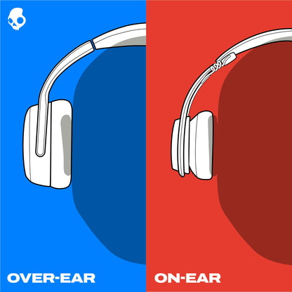 Skullcandy Riff On-Ear Wired Headphones, Convenient for Travel with 3.5mm AUX Plug, Built-in Microphone, Foldable Lightweight Comfortable Design, Durable Headband, Reliable Simplicity - Black