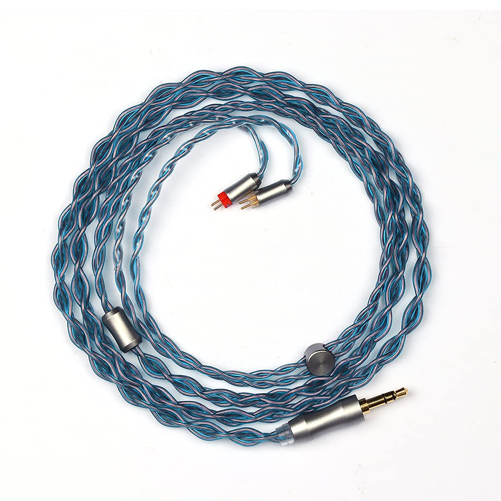 Linsoul Tripowin Altea Upgraded 6N OCC Litz 4 Cores HiFi Earphone Cable, 26 AWG High-Purity Monocrystalline Copper Wires for in Ear Earphone(3.5mm, 2pin 0.78mm)