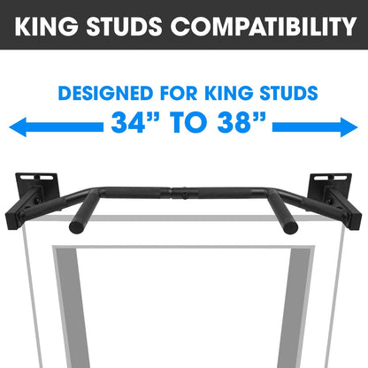 Yes4All Doorframe Pull-up Bar/Chin Up Bar - 36 inch Kingstud Doorway Pull-up Bar