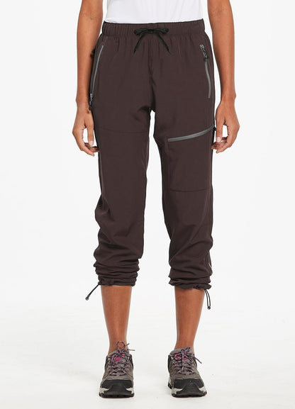 baleaf Travel Pants Women Hiking Long Tall Lightweight Quick Dry Water Resistant Cargo Pants 31'' Trip 31''-Black XS