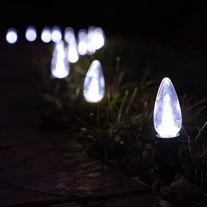 HLO Lighting Smooth C9 Christmas Lights |Green LED Bulbs for Indoor & Outdoor Christmas Decor | Set of 500
