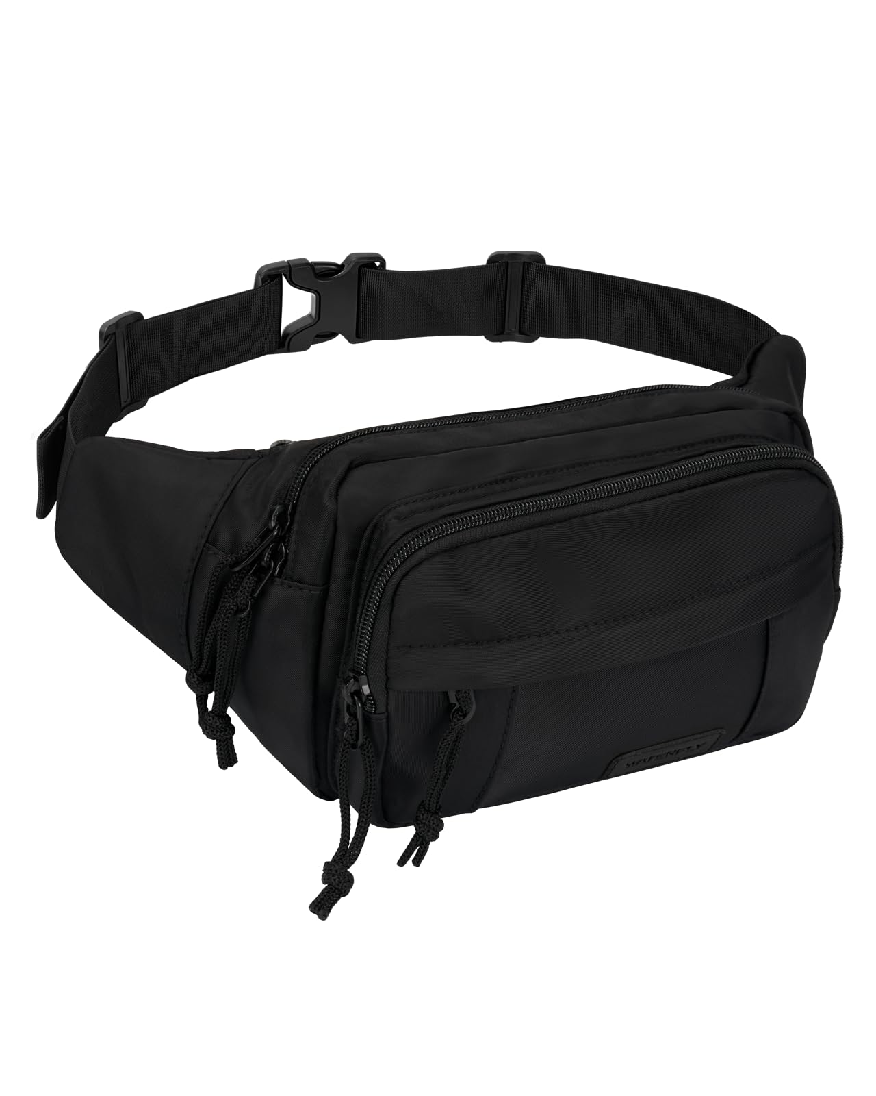 WATERFLY Fanny Pack Waist Packs: Large Crossbody Fanny Packs for Women Men with 5 Zipper Pockets Adjustable Strap Waist Bags Hip Pack for Traveling Cycling Running Hiking