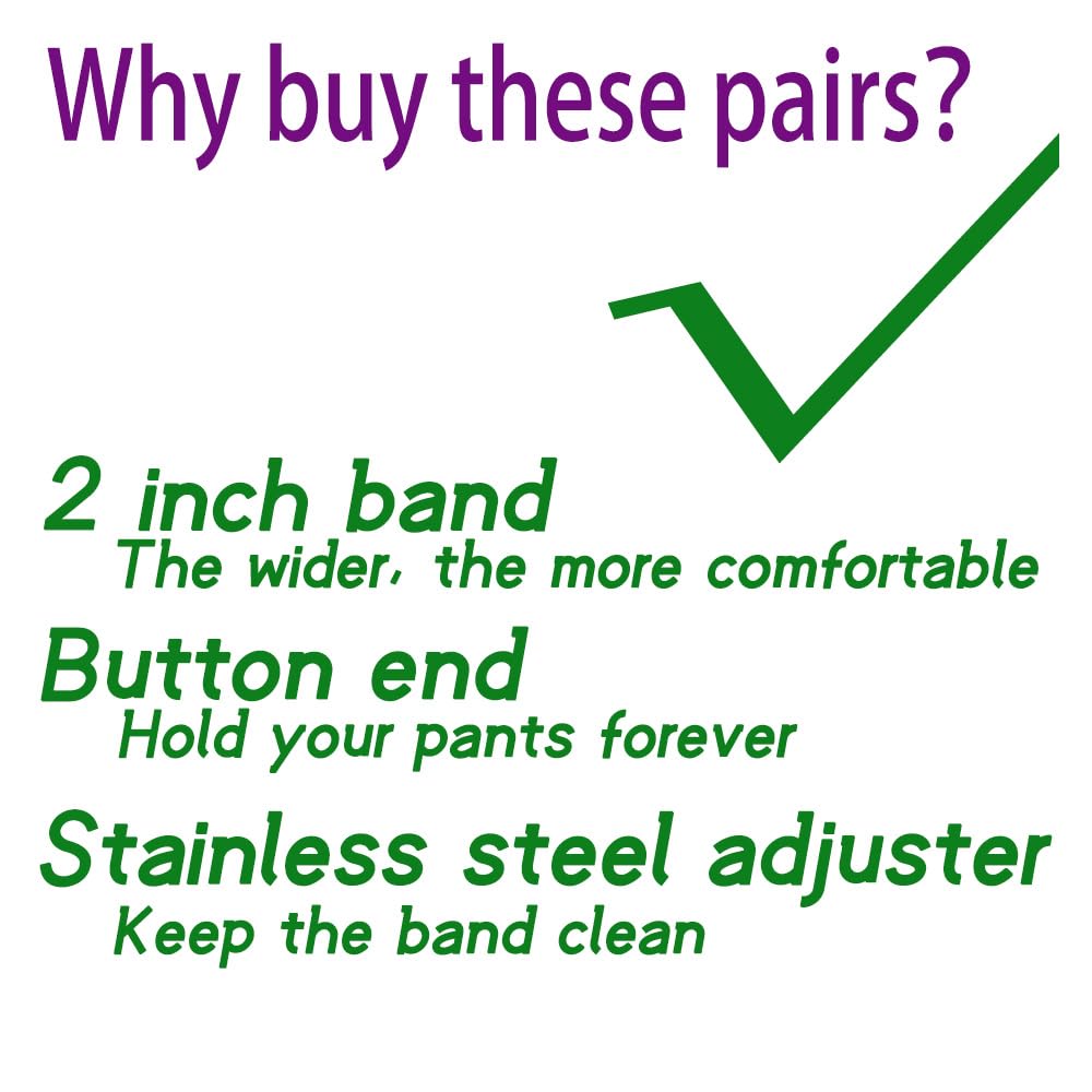 AmazingSky Men's 2" Wide Y-Back Adjustable Elastic Button End Suspenders,Tuxedo Braces for big and tall with 52" Length,Camel
