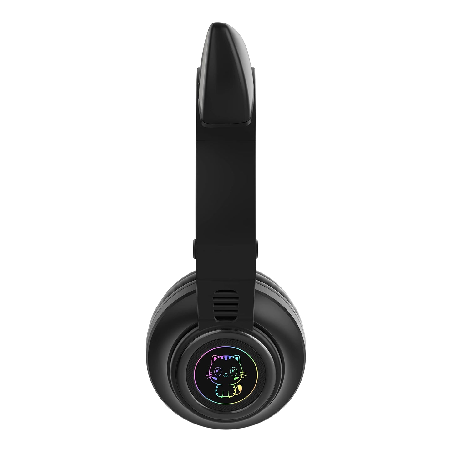 YUSONIC Cat Ear Bluetooth Headphones,Toddlers Kids Wireless Headphones for Boys Girls Amazon Fire Tablet/Laptop/Pad/School (Black)