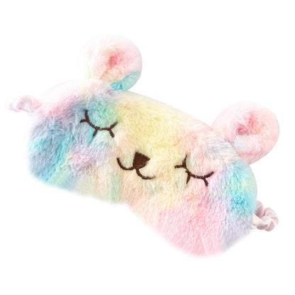 Cute Animal Sleeping Mask Soft Plush Blindfold Cute Rabbit Panda Koala Eye Cover Eyeshade for Kids Teens Girls Women (Flamingo)