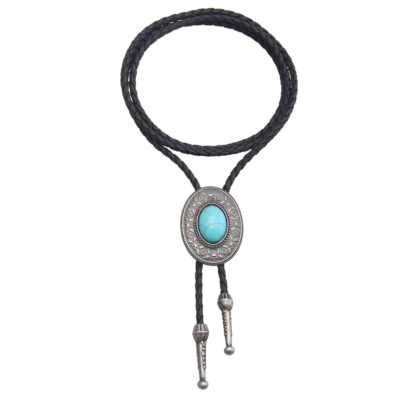 GelConnie Bolo Tie for Women Cowboy Tie Bolo Western Necklaces Bolero Tie Men Necklace Ties Turquoise Mens Leather Necktie