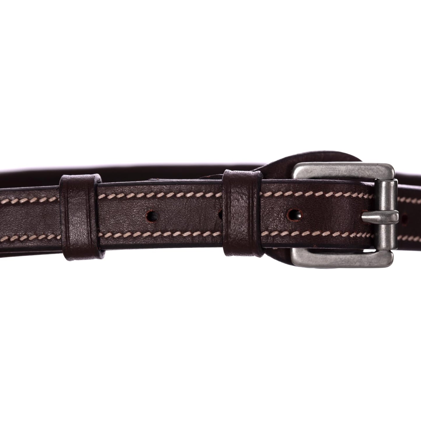 Equinavia Saga Adjustable Padded Fancy Stitched Hunter Bridle with Reins - Chocolate Brown - Pony